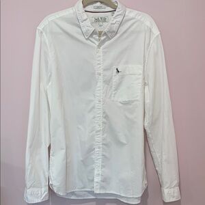 Men’s Jack Wills Long Sleeve White Button Up - Slim Fit - Size XL